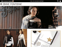 Tablet Screenshot of annefontaine.com